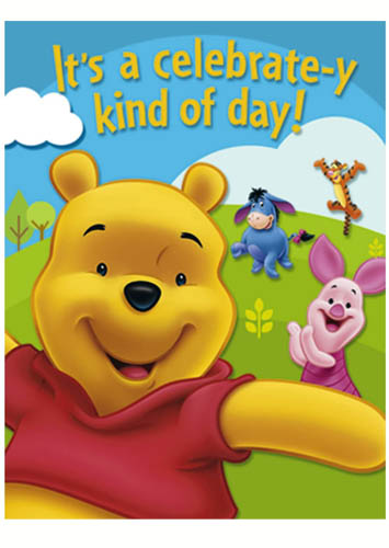 Winnite The Pooh Invitation Card